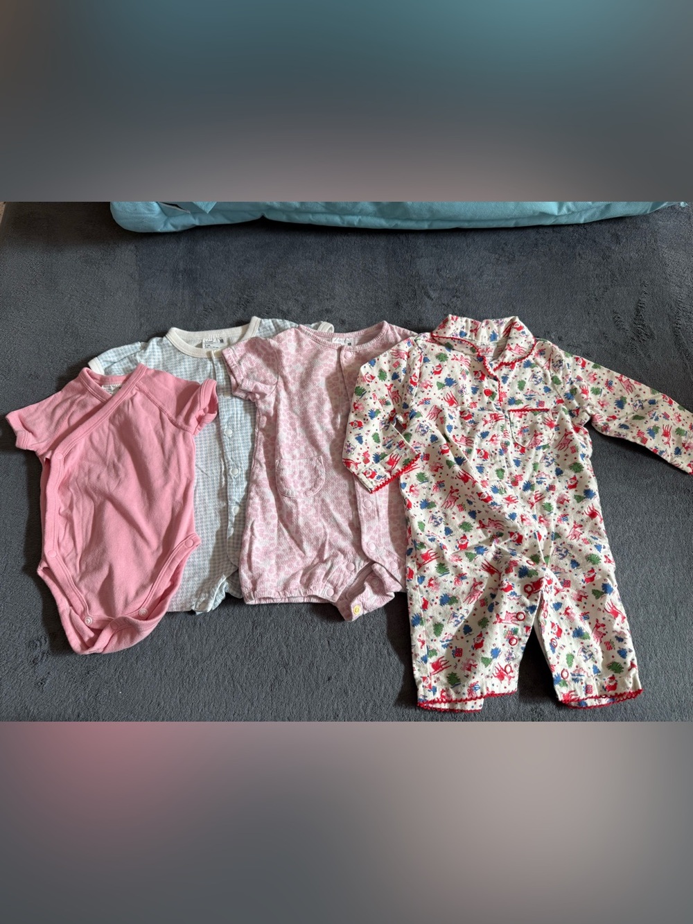 Uniqlo romper, bodysuit & Cath Kids Pajama 3-6 months